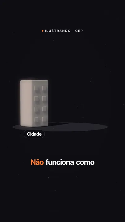 Quadro de vídeo com o número 13165 em laranja e a legenda